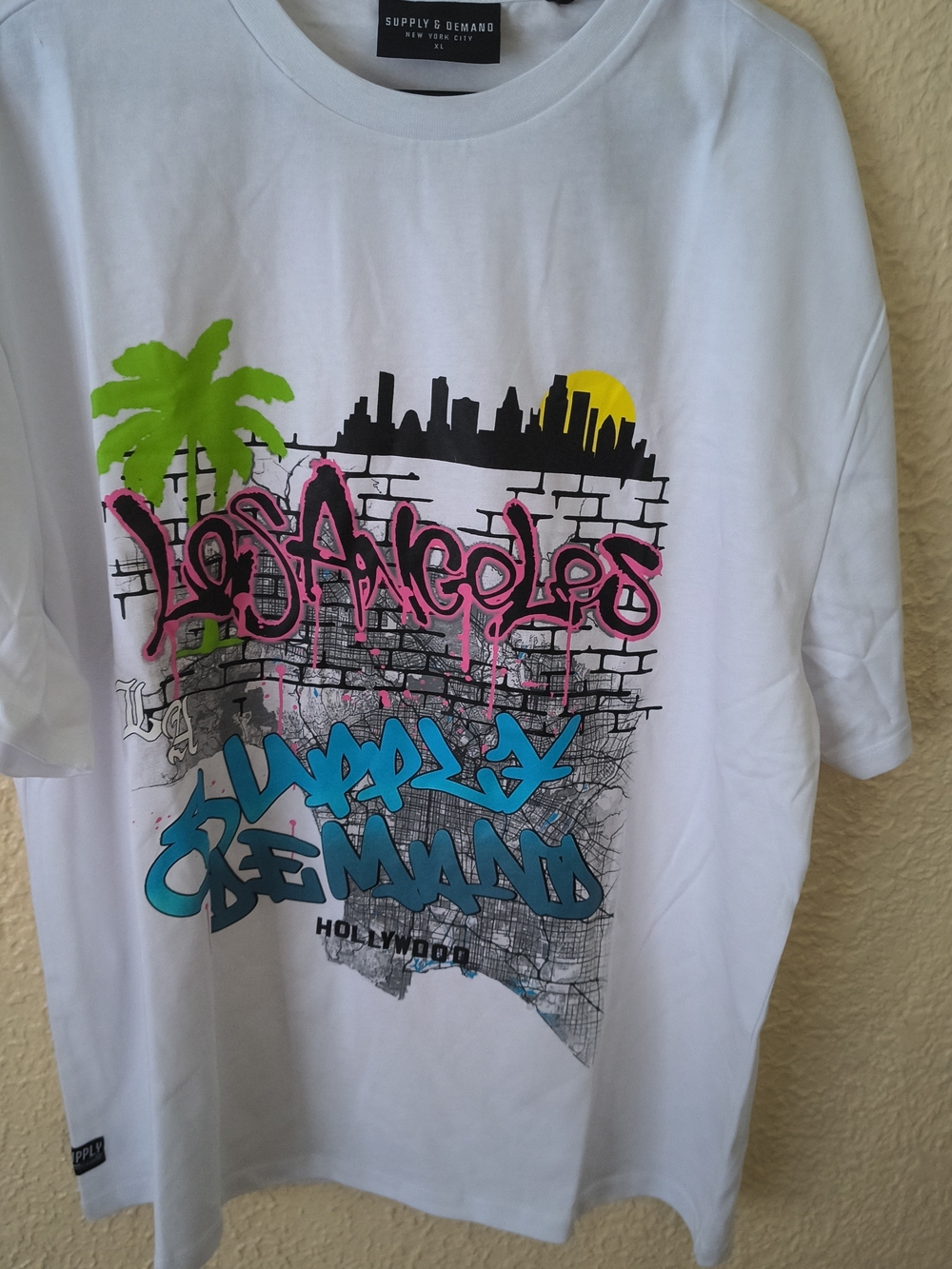 Supply & Demand White Los Angeles Graphic Short Sleeve Tee